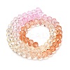 Transparent Painted Glass Beads Strands DGLA-A034-T8mm-A20-5