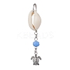 4Pcs 4 Styles Natural Cowrie Shell Pendant Decorations HJEW-JM01777-S-2