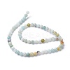 Natural Flower Amazonite Round Bead Strands X-G-D608-4mm-3