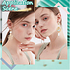 20Pcs Brass Cubic Zirconia Stud Earring Findings KK-BBC0010-86-5