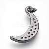 Brass Micro Pave Cubic Zirconia Charms ZIRC-E152-27B-RS-2