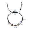 Braided Bead Bracelets BJEW-JB04820-02-5