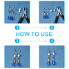 36Pcs 3 Styles 304 Stainless Steel Pinch Bails STAS-UN0021-45G-5