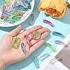 30Pcs 3 Colors UV Plating Transparent Rainbow Iridescent Acrylic Beads OACR-YW0002-51-4