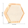 Hexagon Wooden Single Necklace Displays Stands NDIS-WH0017-01A-2