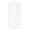 1Pc Rectangle Acrylic Leather Thickness Gauge TOOL-BC0003-38-1