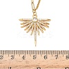304 Stainless Steel Micro Pave Clear Cubic Zirconia Pendant Necklaces for Women NJEW-Z103-01G-06-5