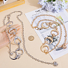 2Pcs 2 Colors Alloy Link Chain Belts AJEW-GF0009-21A-3