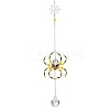 Spider Glass Beaded Hanging Ornaments HJEW-TA00172-01-1