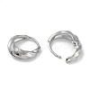 Wavy Brass Hoop Earrings for Women EJEW-L292-017P-2