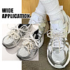 6Pcs 3 Colors Bowknot Glass Beads Shoes Charms HJEW-GO00082-6