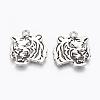Tibetan Style Alloy Tiger Pendants TIBEP-Q043-298-RS-2