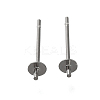 Anti-Tarnish 304 Stainless Steel Stud Earring Findings STAS-P370-01A-P-1