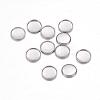 Tarnish Resistant 304 Stainless Steel Plain Edge Bezel Cups STAS-F117-49P-1