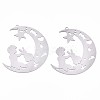 Non-Tarnish 201 Stainless Steel Filigree Pendants LS-X-STAS-S118-012P-1