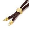 Twisted Nylon Cord Silder Bracelets DIY-B066-03G-02-2