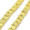 Electroplated Natural Lava Rock Beads Strands G-H303-A02-G02-1