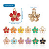 72Pcs 12 Colors Eco-Friendly Zinc Alloy Pendants FIND-CD0001-20-3
