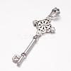304 Stainless Steel Big Pendants STAS-D441-11AS-2