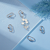 6Pcs 304 Stainless Steel Screw Carabiner Lock Charms STAS-UN0060-18-2