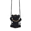Cute Resin Swinging Bulldog Pendant Decorations LS-HJEW-A010-01C-3