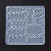 DIY Irregular Shape Cabochon Silicone Molds for Hair Clips DIY-L069-01A-3