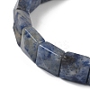 Natural Sodalite Beads Stretch Bracelets for Women Men BJEW-C097-06-11-3