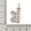 Brass Micro Pave Clear Cubic Zirconia Pendants KK-B099-01P-K-3
