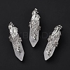 Natural Quartz Crystal Pendants G-E059-02AS-06-2
