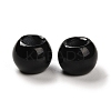 Natural Dyed & Heated Black Agate European Beads LS-G-R488-01P-2