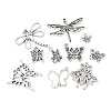 50Pcs 10 Styles Tibetan Style Pendants TIBEP-FP0001-15-2