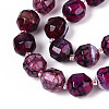 Natural Agate(Dyed & Heated) Beads Strands G-T139-92B-3