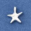925 Streling Silver Starfish Charms with 925 Stamp STER-I022-02S-2