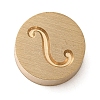 Golden Tone Brass Letter Stamps KK-R005-01S-1