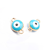 Alloy Enamel Connector Charms FIND-H019-28G-1