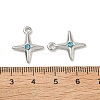 304 Stainless Steel Rhinestone Pendants STAS-L308-04A-P-3