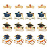 16Pcs 4 Styles Graduation Season Alloy Enamel Pendants FIND-TA0005-01-2