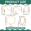 Brass Earring Hooks & Leverback Earring Findings KK-ME0002-48-2