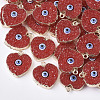 Druzy Resin Pendants X-RESI-S383-012-1