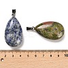 Natural & Synthetic Mixed Gemstone Pendants G-M424-07P-3