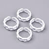 Spray Painted Alloy Cuff Rings RJEW-T011-29G-RS-1