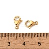 Ion Plating(IP) 304 Stainless Steel Lobster Claw Clasps STAS-AB09-G-01-3