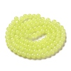 Imitation Jade Glass Beads Strands X-DGLA-S076-8mm-17-4