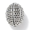 Rack Plating Brass Micro Pave Cubic Zirconia Beads KK-L224-024P-1