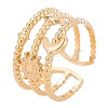 304 Stainless Steel Fashion Star Moon Cuff Ring for Men and Women KS0826-2-1