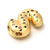 Brass Cubic Zirconia Pendants KK-M295-13G-S-2