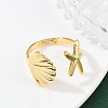 Brass Adjustable Cuff Rings for Women RJEW-B132-02B-G-3