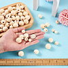 300Pcs 6 Styles Natural Thread Wooden Beads WOOD-TA0001-63-17