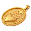 Religion Golden Tone 304 Stainless Steel Pendants LS-STAS-K289-01G-02-2