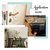 4Pcs 2 Styles Natural Wood Bead Tassel Pendant Decoraiton HJEW-FH00189-6